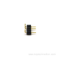 2.54mm Pitch Machined Pin header Connector Right Angle H3.0mm 1*4P